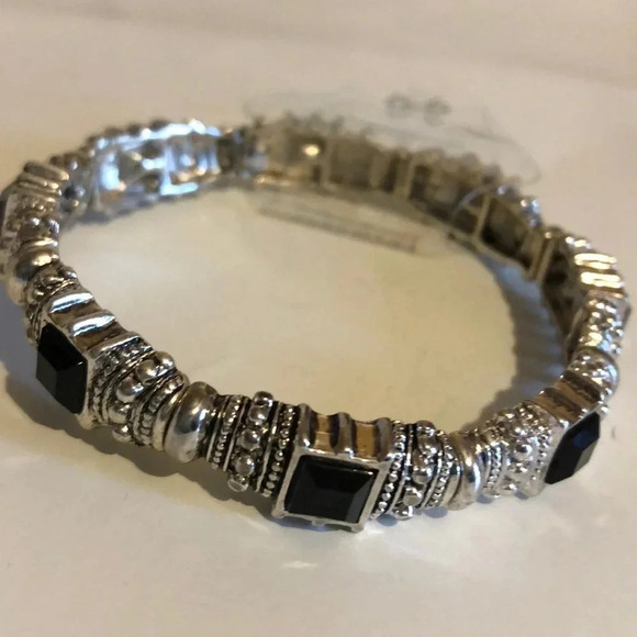 BRACELET NEW WOMENS STRETCH COSTUME JEWELRY SIMMER CASUAL WEDDING ONE SIZE - Picture 5 of 6